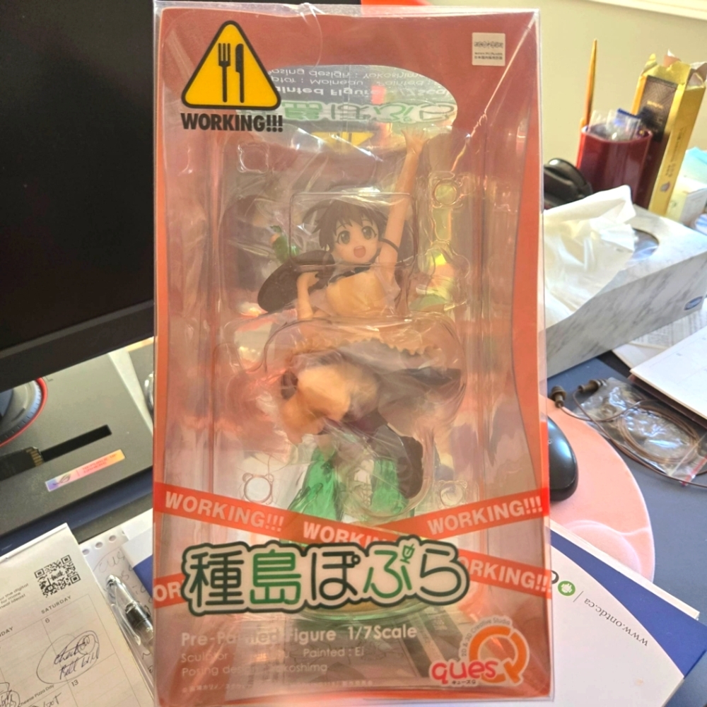 RARE!! Popura Taneshima pre-painted figure from the anime "WORKING!!!